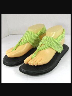 SANUK Yoga Sling Stripe Sandal Size 7